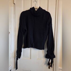 Madewell Dark Charcoal Cowl Neck Sweater